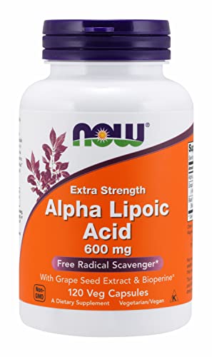 Now Foods, Alpha Lipoic Acid, Extra Strength, 600 mg, 120 Veg Capsules
