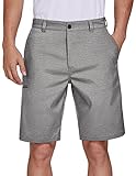 PULI Men's Classic-fit 10” Stretch Golf Short Casual Chino Hybrid Dress Flat Front Lightweight...