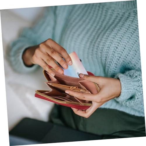 PU Imitation Leather Cards Holder Wallet for Women Small Cute Change Purse Lightweight Card Coin Organizer for School Shopping Work3