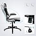 SONGMICS Silla de oficina ergonómica, Silla giratoria y de altura ajustable, Silla...