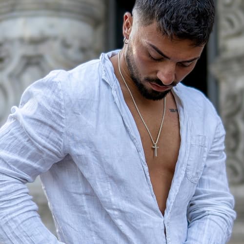 SERASAR Premium Necklace Men [Lord] | Stainless 316L Surgical Steel | Waterproof | Solid Chain | Secure Clasp | Three Colors | Jewelry Box Included3