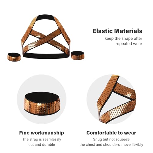 Image of Mens Harness Belt Nylon Elastic Body Shoulder Strap Sexy Halter Club Wear Cosplay Costume