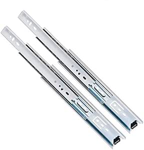 10 Pack Promark 3-Section 100 LB Capacity Full Extension Ball Bearing Side Mount Drawer Slides (14 Inches)