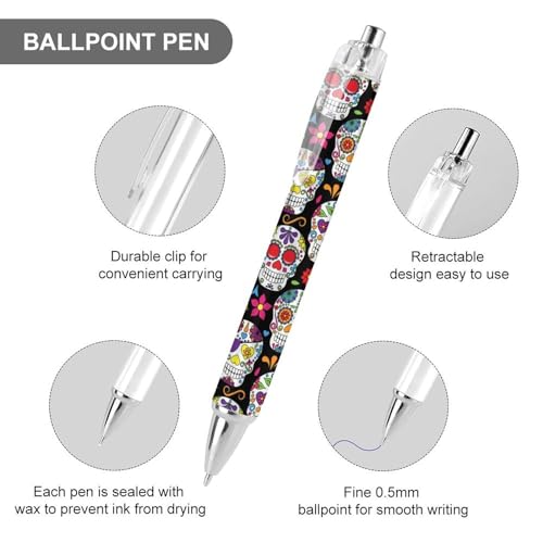 Bolígrafos de 0.5 mm de tinta negra suave con estructura recargable y cómoda 3