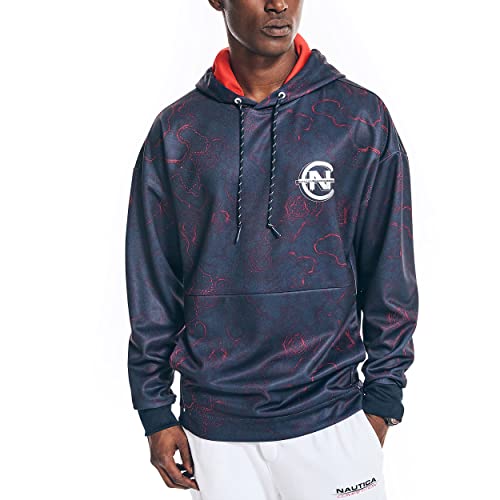 Nautica Men's Competition Sustainably Crafted Printed Hoodie
