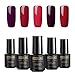Produktbild Rosalind Gel-Nagellack, Soak-Off-Lack, UV- und LED-Aushärtung, 7 ml, 5er-Pack (Rottöne)