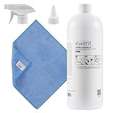 Ewent Kit di Pulizia per Schermi, Smartphone, iPad/Tablet, Occhiali, Lettori eBook, Monitor, Touchscreen e TV, 1000 ml Detergente Spray + Panno in Microfibra (30x30cm), Senza Striature e Senza Strisce