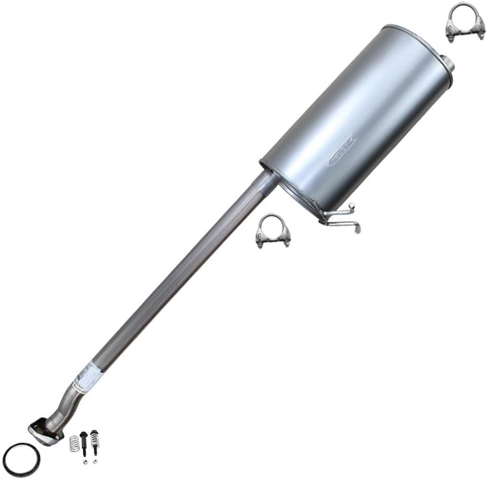 Northeastern Exhaust | Stainless Steel Exhaust Pipe & Muffler Assembly Exhaust System Kit Compatible for Ford Ranger 2004-2011 4.0L | 126" WheelBase | Free Gasket, Clamps, and Spring Bolt Kit Included