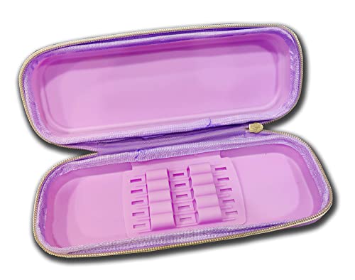 Image of Neel Pencil Case Silicone Geometry Box for Kids Pencil Pouch BTS Return Gift for Girls Large Capacity 1ps (PURPLE)
