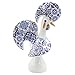 Ibergift Traditional Portuguese Blue & White Tile Azulejo Ceramic Good Luck Rooster Galo Barcelos - Handcrafted Décor Symbolizing Good Luck & Prosperity