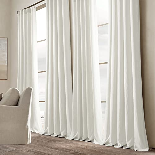 Lush Decor Belgian Flax Linen Blend Window Curtain Panel