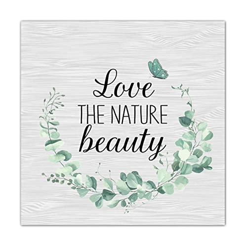 Panneau en bois Love The Nature Beauty pour celebrer la douceur de la vie en famille