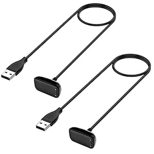 TECHGEAR [2-pack vervangende USB-laderkabels voor Fitbit Charge 5, USB-oplaadvoedingskabel compatibel met Fitbit Charge…
