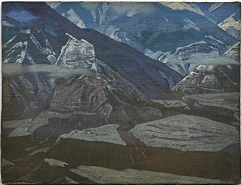 Tableau Fort de Bharagarh par Nicholas Roerich : idée cadeau idéale pour passionnés d'art