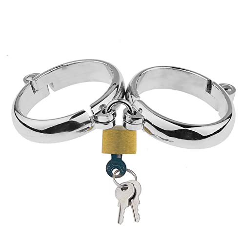 Menottes de cheville bondage en acier pour soirées fétiches
