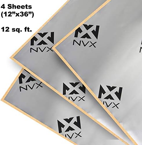 NVX SDDK12 12 Square Feet of Sound Dampening Material 4-Door Kit - Four 12" x 36" Pieces