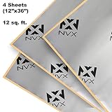 NVX SDDK12 12 Square Feet of Sound Dampening Material 4-Door Kit - Four 12" x 36" Pieces