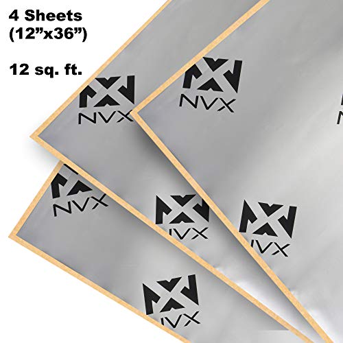 Nvx Sddk12 12 Square Feet Of Sound Dampening Material 4-Door Kit - Four 12" X 36" Pieces #TOP9