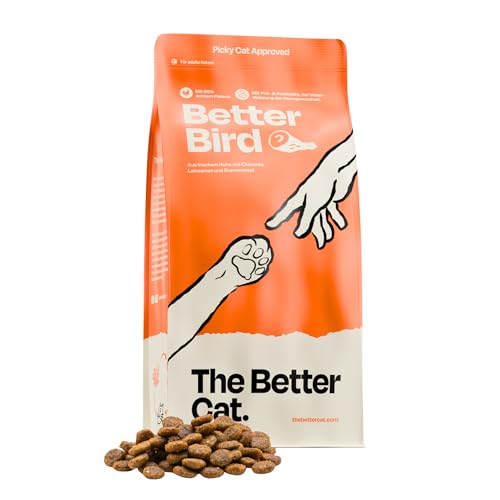 The Better Cat Super Premium Trockenfutter für Katzen | Getreidefreies Katzenfutter Trocken | Hoher Fleischanteil | Ohne Zucker | Mit Probiotika (1kg, Huhn) The Better Cat Super Premium Trockenfutter für Katzen | Getreidefreies Katzenfutter Trocken | Hoher Fleischanteil | Ohne Zucker | Mit Probiotika (1kg, Huhn)