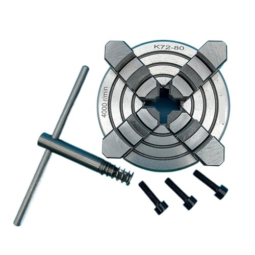 Mandrin de tour 80mm robuste K72-80 manuel à usure réduite