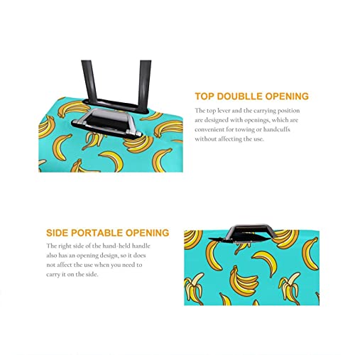 Khairuly Bananas Travel Suitcase Protector Elastic Washable Luggage Cover With Concealed Zipper X-Large2