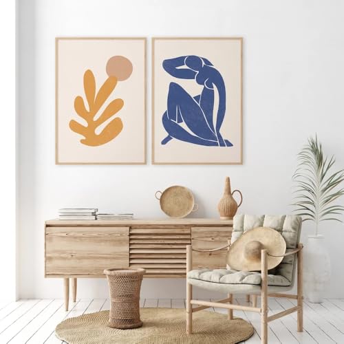 Peinture de Matisse affiche pour décoration du salon design abstrait 2 pièces