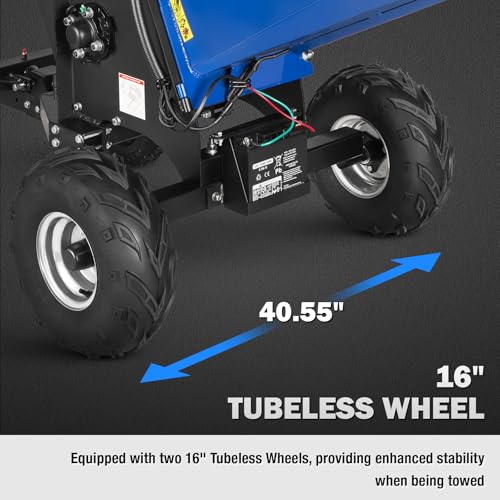 BILT HARD 6 Inch 420cc 15HP E-Start Gas Powered Drum Wood Chipper, Towable Leaf Branch Shredder Mulcher with Tow Bar, Emergency Stop Bar