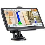 GPS Navigation for Car Truck RV, 7 inch with US Canada Mexico 2026 Maps Free Lifetime Updates, GPS Navigation System Supports Voice Guidance, Custom Truck Routing, Speed Camera Alerts