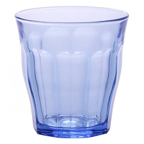Duralex 1027BB06/6 Vasos Picardie Blue 25 cl, pack de 6, 0.25 litros, Cristal, Azul