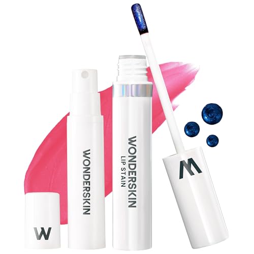 Image of Wonderskin Wonder Blading All Day Lip Stain Peel Off Masque and Reveal Kit - Long Lasting, Waterproof Pink Lip Tint, Transfer Proof Natural Makeup Stain Kit (Sweetheart)