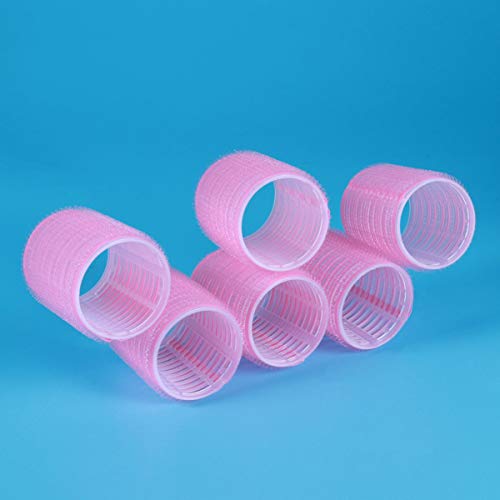 SOLUSTRE Rolos de cabelo de plástico, 6 peças, babyliss, franja, autoaderente, rolos de cabelo, auto