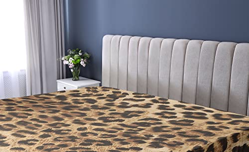 Ambesonne BS_3750_TWIN Leopard Print Fitted Sheet, Skin Pattern Of A Wild Savannah Animal Powerful Panther Big Cat, Bed Cover thumb #1