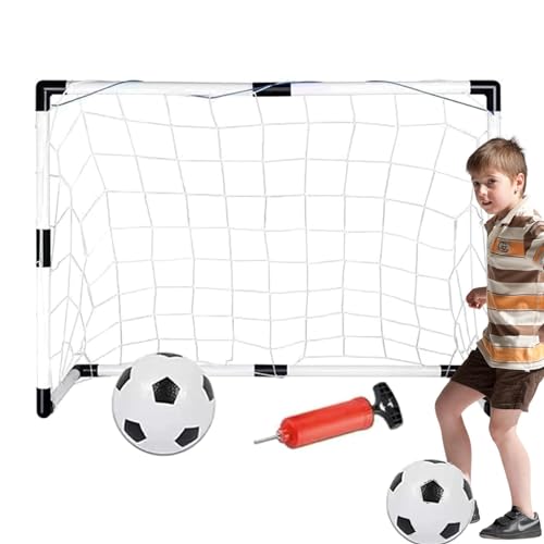 Porterías de fútbol para patio trasero, Redes de fútbol para patio trasero: portería de fútbol para niños pequeños, porterías de fútbol pequeñas, red de fútbol para niños, niños pequeños, jóvenes y ad
