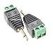 CablesOnline 2-Pack 3.5mm (1/8") Mono Male Plug to AV 2-Screw Terminal Block Balun Connector, PL-CN11-2