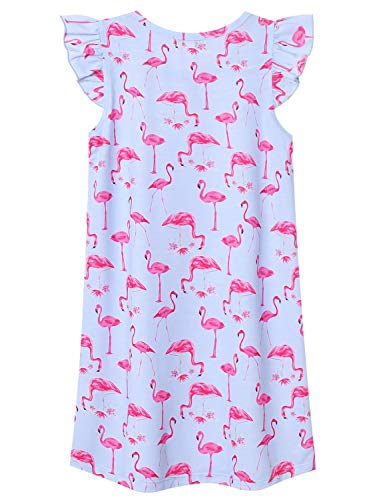 Jxstar Nighggowns for Girls Pajamas Princess Sleepwear Flutter Sleeve Dresses2