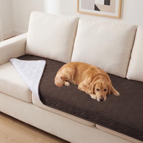 PrinceDeco Waterproof Dog Couch Cover Non-Slip, Washable Sofa Protector