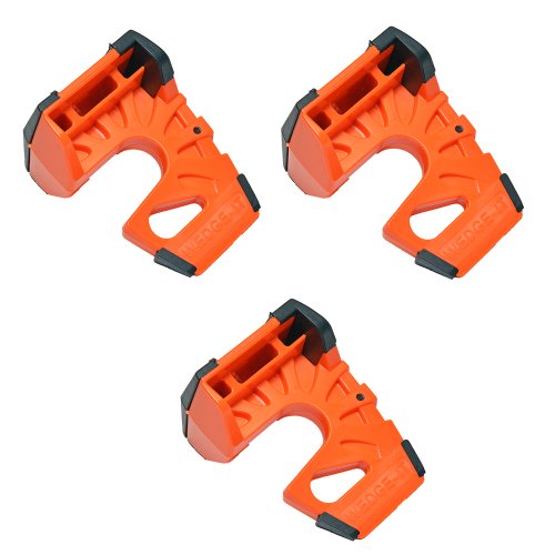 Wedge-It - The Ultimate Door Stop - Orange (3 Pack) #TOP17