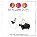 Black and White Sheep Stitch Markers for Knitting | Handmade by Pretty Warm Designs