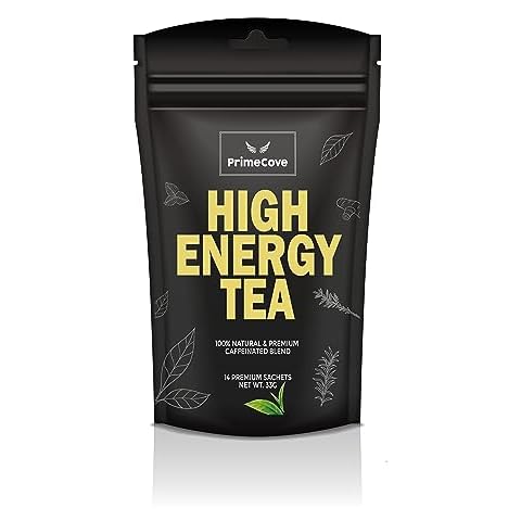PrimeCove High Energy Tea with Ginger and Peppermint Cover