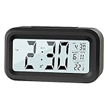 VZSAIV Reloj Despertador con Temperatura, Despertador Digital de Mesita de Noche con Fecha Luz, LCD...