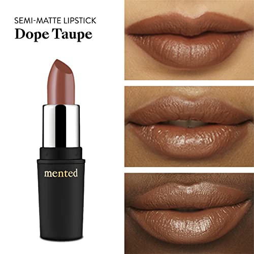 Mented Cosmetics Semi-Matte Nude Lipstick Trio | Nude Lala Dope Taupe No. 5 | Vegan Paraben-Free Cruelty-Free | Long Lasting Lipstick | Non-Toxic Makeup #TOP2