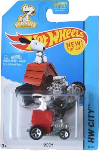 Hot Wheels Snoopy, Carro a escala 1:64 miniatura 1