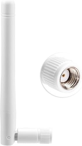 Miniatura 5 de Bingfu Antena WiFi externa RP-SMA 2.4 GHz 5 GHz 5.8 GHz 3dBi Antena inalámbrica de doble banda reemplazo para enrutador WiFi seguridad cámara IP