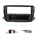 Produktbild tomzz Audio 2451-035 Radioblende Set kompatibel mit Smart fortwo (451) Facelift ab Bj.10/2010 schwarz mit Radioadapter ISO Antenneadapter ISO DIN