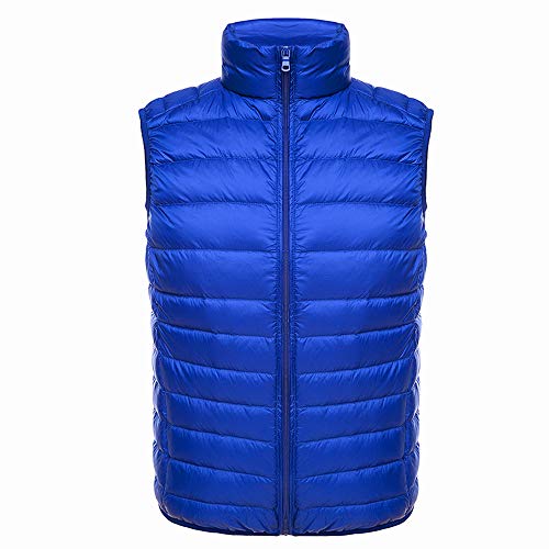 Gilet rembourré léger homme : fini l'encombrement en voyage avec ce vêtement bleu marine XL