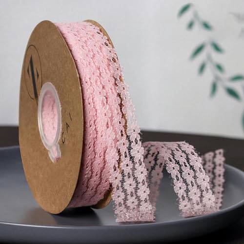 2,5 cm 36 meter/rulle ihåligt spetsband blombukett slips med födelsedagspresent dekor kakaffär bakning förpackning band-bönpulver 2,5 cm ihålig spets