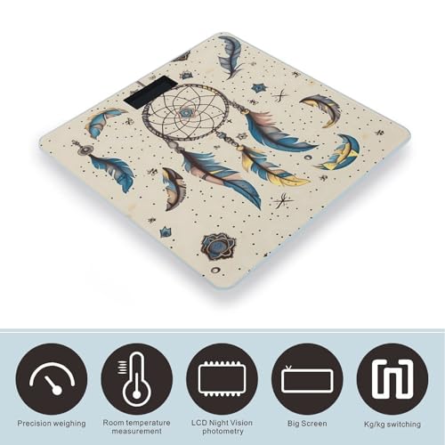 Báscula Digital de Baño con Vidrio Templado y Pantalla LCD miniatura 3