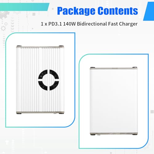 Chargeur Type C PD3.1 140W bidirectionnel, recharge ultra rapide XT30