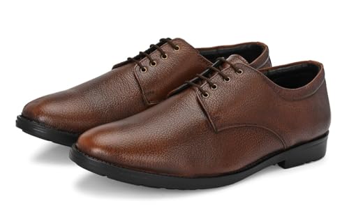 Image of Massari Genuine Leather Derby Lace Up |Formal Shoes for Men for Office | TPR Sole
