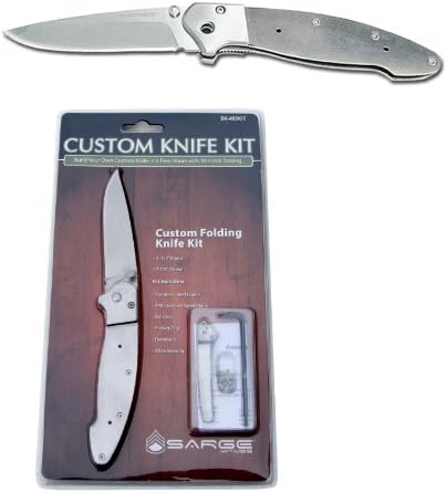 Sarge Knives SK-405KIT Custom Folding Knife Kit with 3-1/4-Inch Stainless Blade